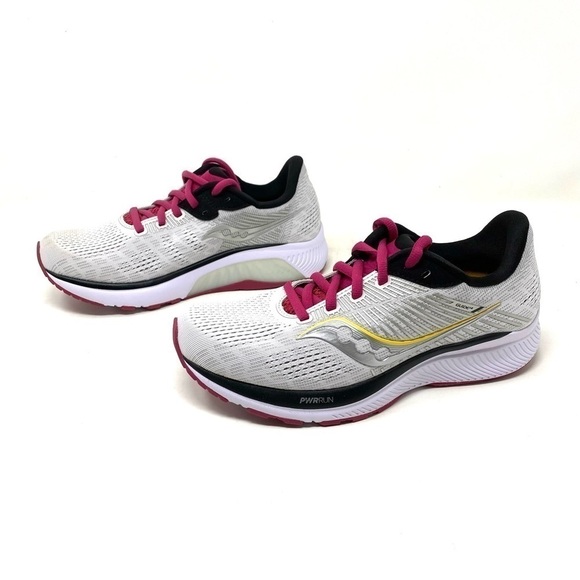 Saucony Guide 14 Women's Running Alloy, Cherry - Picture 2 of 7
